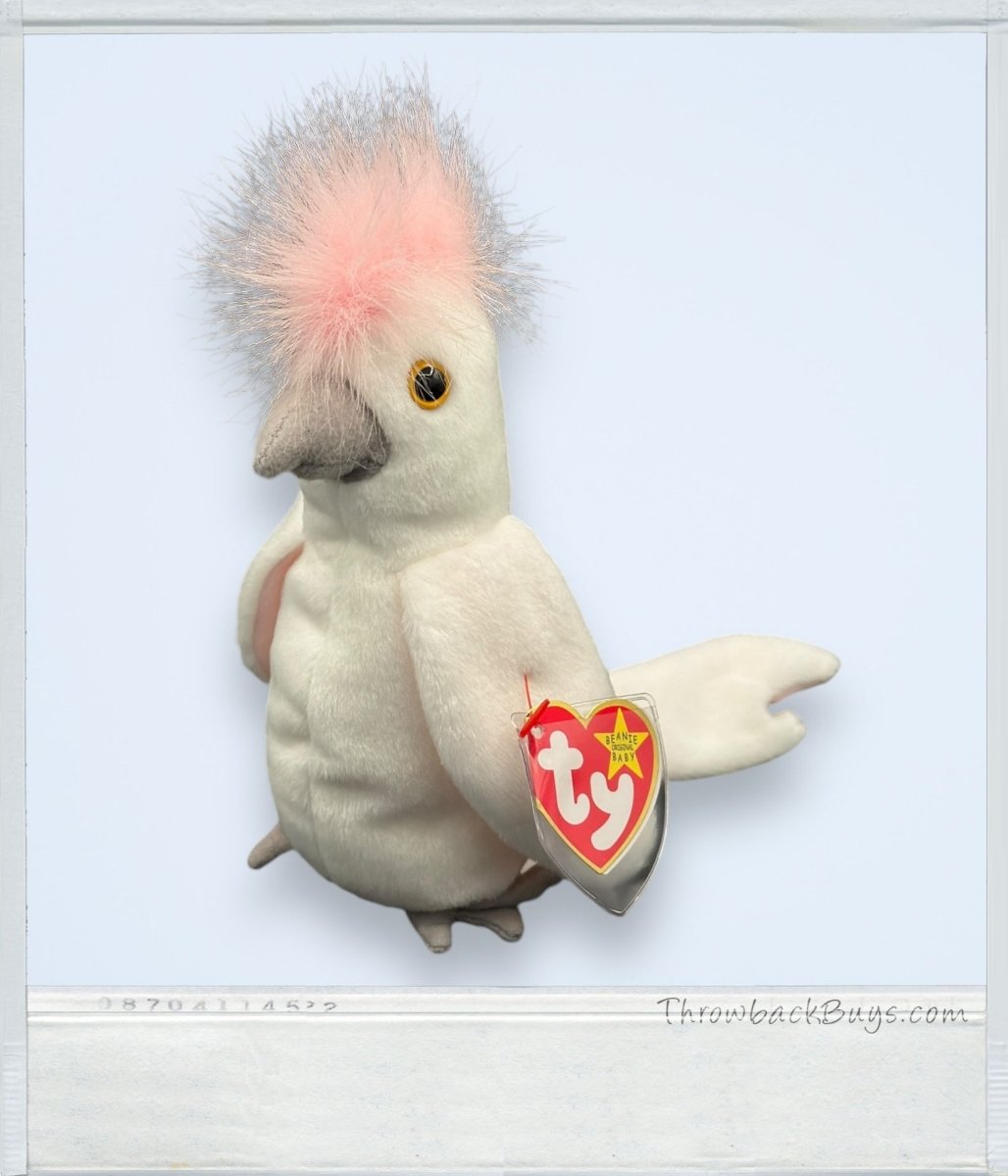 1997 - Beanie Babies Collection: Kuku the Cockatoo Bird - Collectible Toys - ThrowbackBuys - ThrowbackBuys