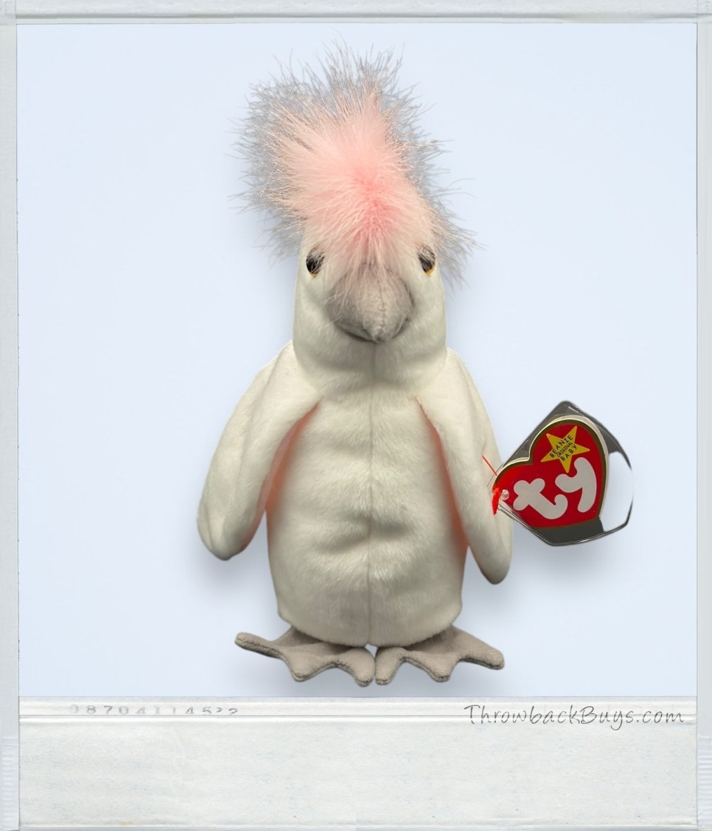 1997 - Beanie Babies Collection: Kuku the Cockatoo Bird - Collectible Toys - ThrowbackBuys - ThrowbackBuys