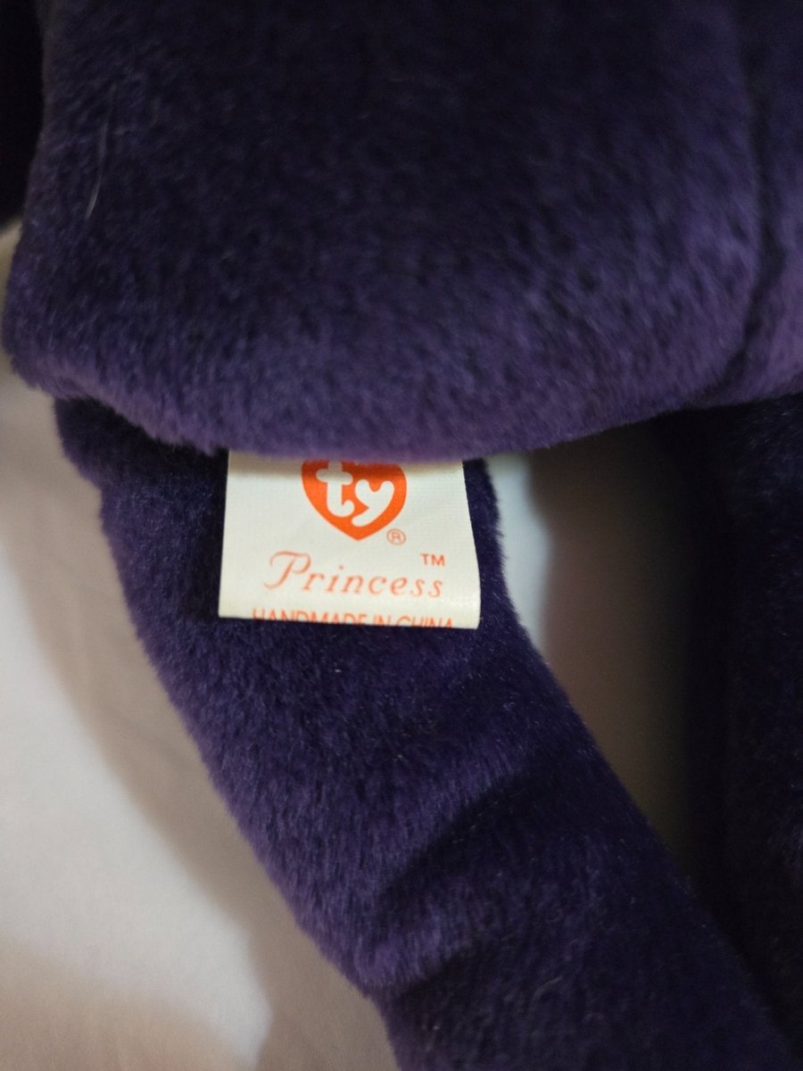1997 - Beanie Babies Collection: Princess the Bear w/P.E. Pellets - Plushies - ThrowbackBuys - Eclecticcherryreseller