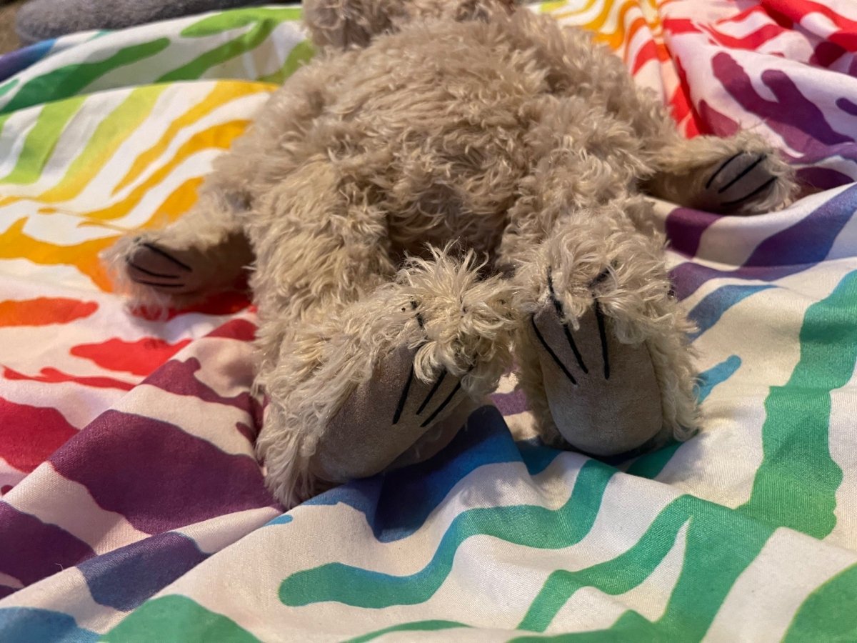 1997 Boyd's Bear Mohair Jointed Teddy Bear 9" Missing Scarf No Tag - Plushies - ThrowbackBuys - Furby Queen