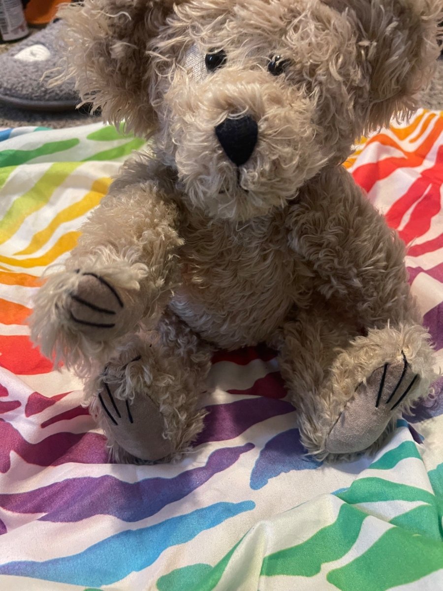 1997 Boyd's Bear Mohair Jointed Teddy Bear 9" Missing Scarf No Tag - Plushies - ThrowbackBuys - Furby Queen