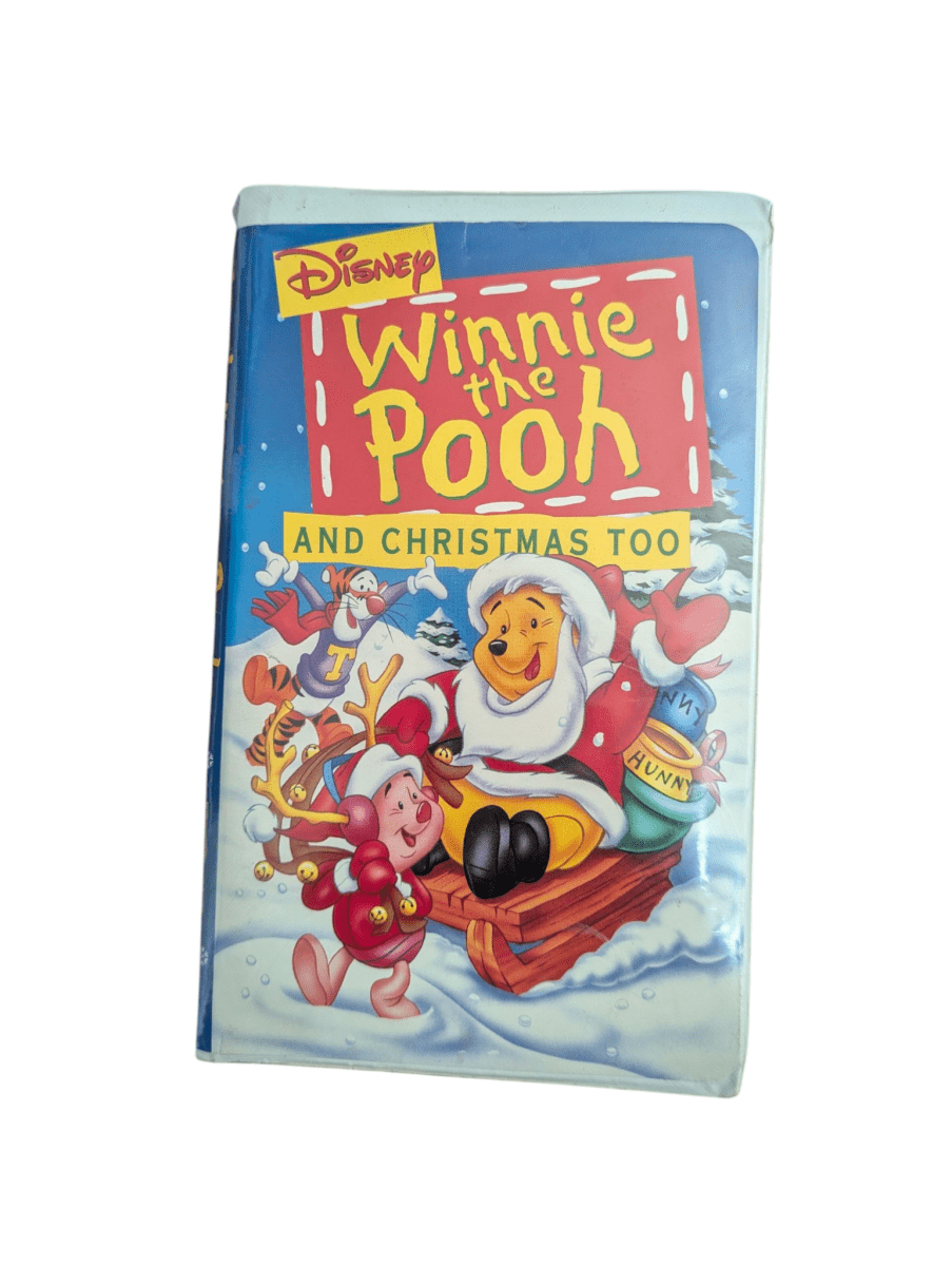 1997 Disney Winnie the Pooh and Christmas Too VHS - VHS - ThrowbackBuys - Shiznit