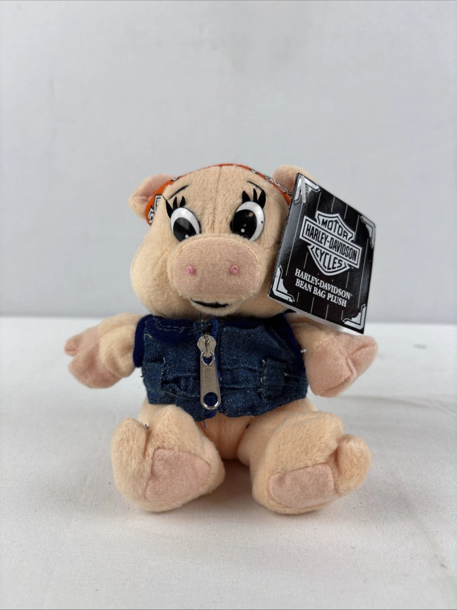 1997 - Harley Davidson: Bean Bag Plush Bears & Pigs Set - Plushies - ThrowbackBuys - ResellerDoor