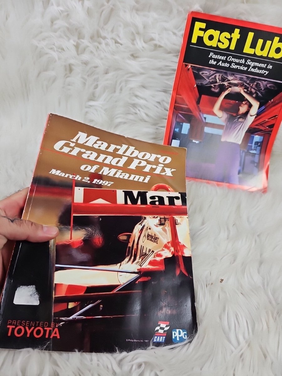 1997 - Marlboro Grand Prix Of Miami Cart/Indycar Racing Program And Fast Lube Mag - Magazines - ThrowbackBuys - The Thrifty Gypsyy Shop