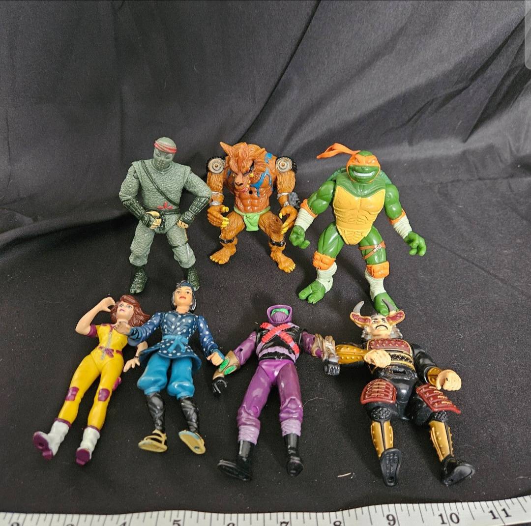 1997 Playmate Teenage Mutant Ninja Turtles Action Figures Lot of 7 - Action Figures & Collectibles - ThrowbackBuys - Cloy's Creativity