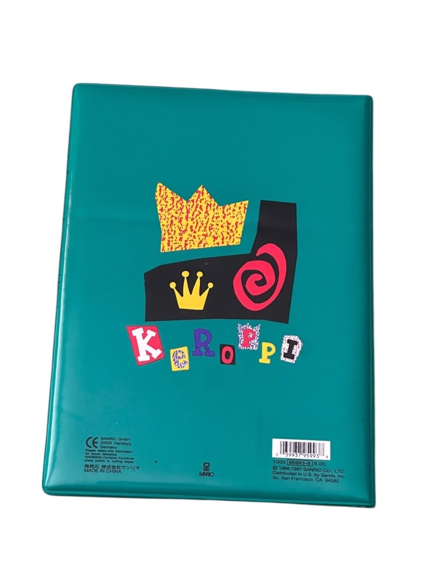 1997 Sanrio Keroppi Notebook Folder Friends Only File Stickers - ThrowbackBuys - Abunnysvintageco