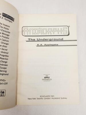 1997 – Scholastic: Animorphs Books 3 The Encounter & 17 The Underground – K.A. Applegate - Books - ThrowbackBuys - ResellerDoor