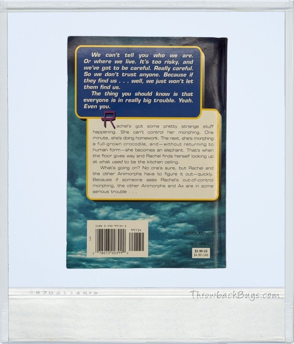 1997 - Scholastic's Animorphs: The Reaction by K.A. Applegate - Books - ThrowbackBuys - ThrowbackBuys