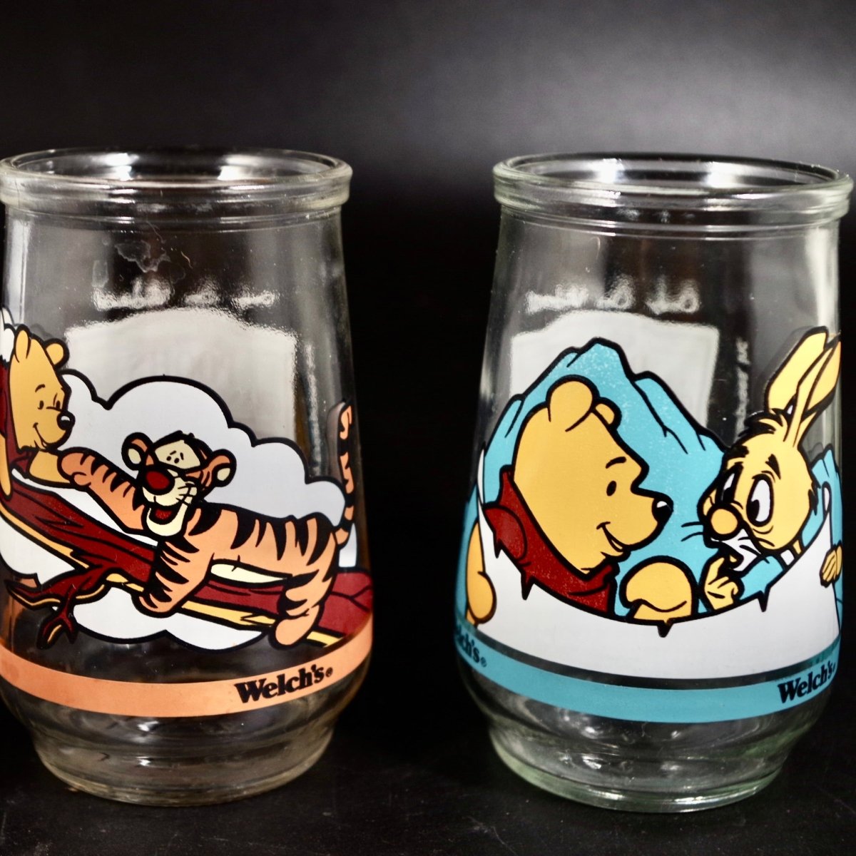 1997 Set of 2 POOH'S Great Adventures glass - Collectible Cups - ThrowbackBuys - Our Time Warp