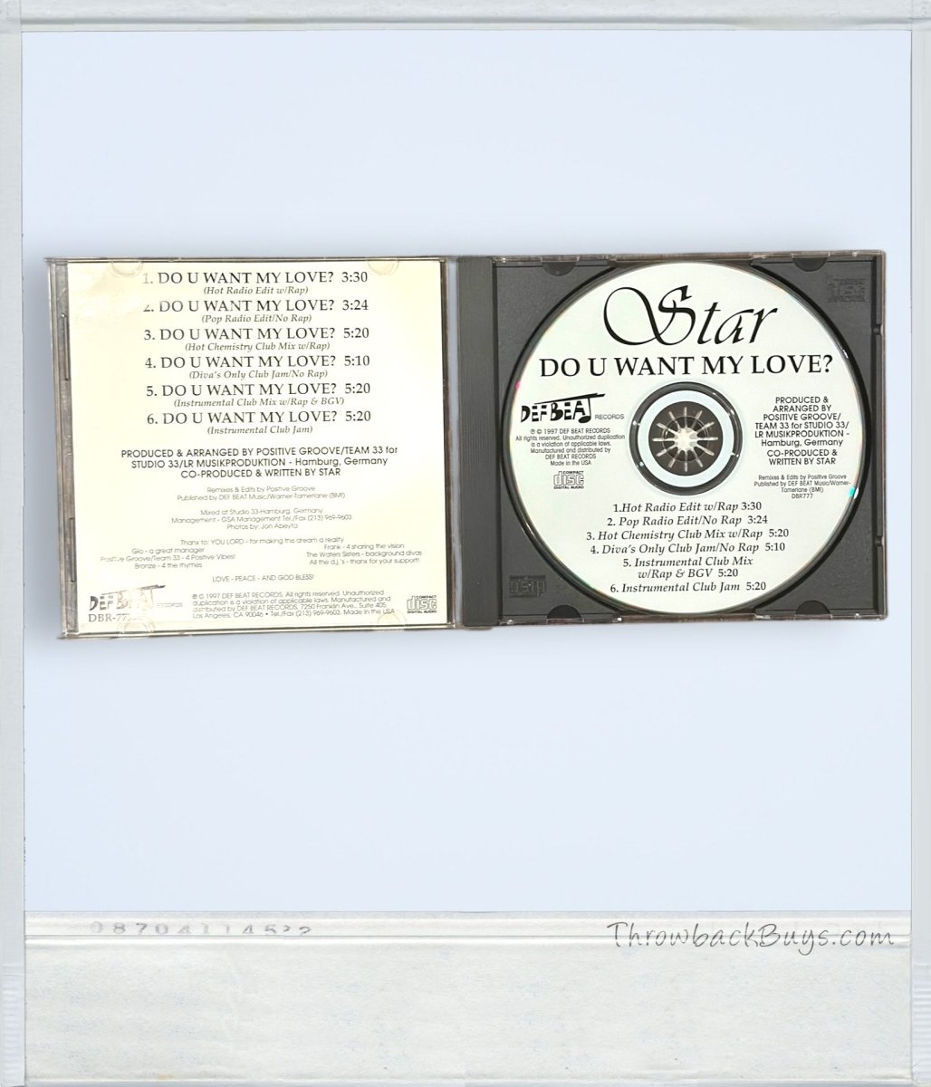 1997 - Star: Do U Want My Love? CD - CDs - ThrowbackBuys - ThrowbackBuys
