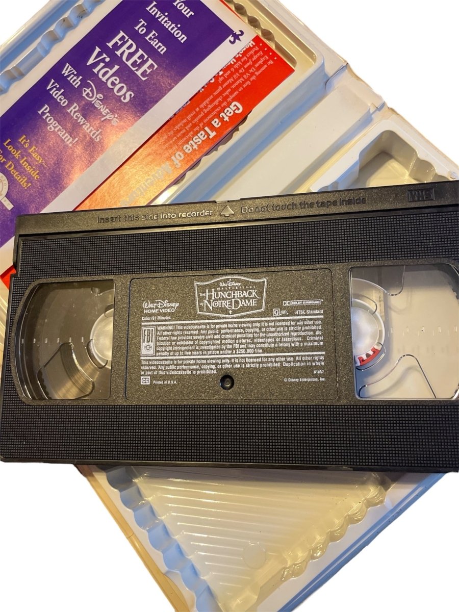 1997 The Hunchback of Notre Dame VHS - VHS - ThrowbackBuys - Shiznit