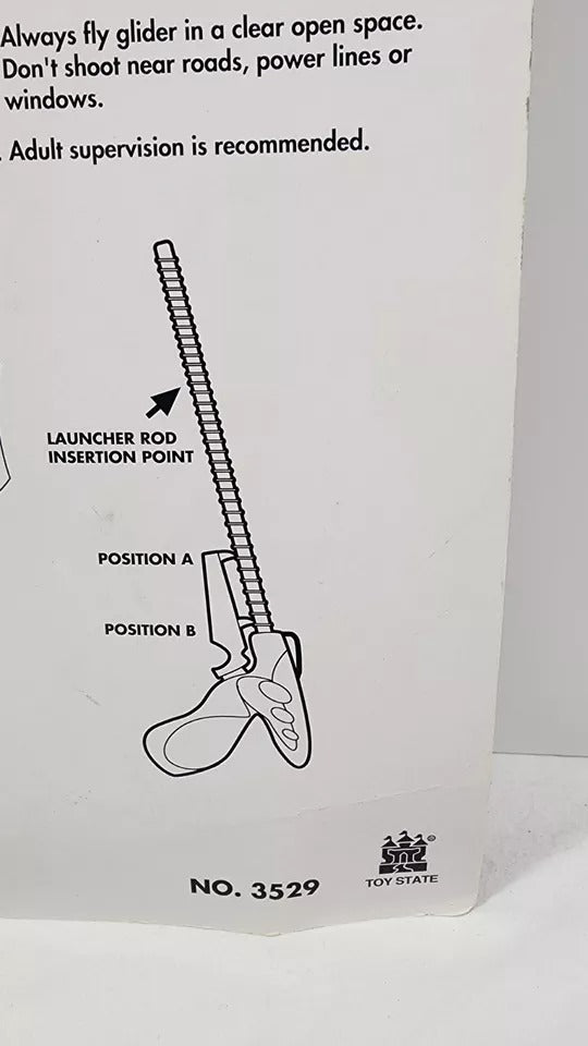 1997 - Toy State Sky Ripper Space Explorer 3529 Pistol Grip Spring Launcher Glider - Blasters & Foam Play - ThrowbackBuys - ResellerDoor