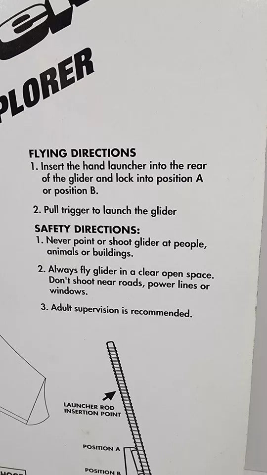 1997 - Toy State Sky Ripper Space Explorer 3529 Pistol Grip Spring Launcher Glider - Blasters & Foam Play - ThrowbackBuys - ResellerDoor
