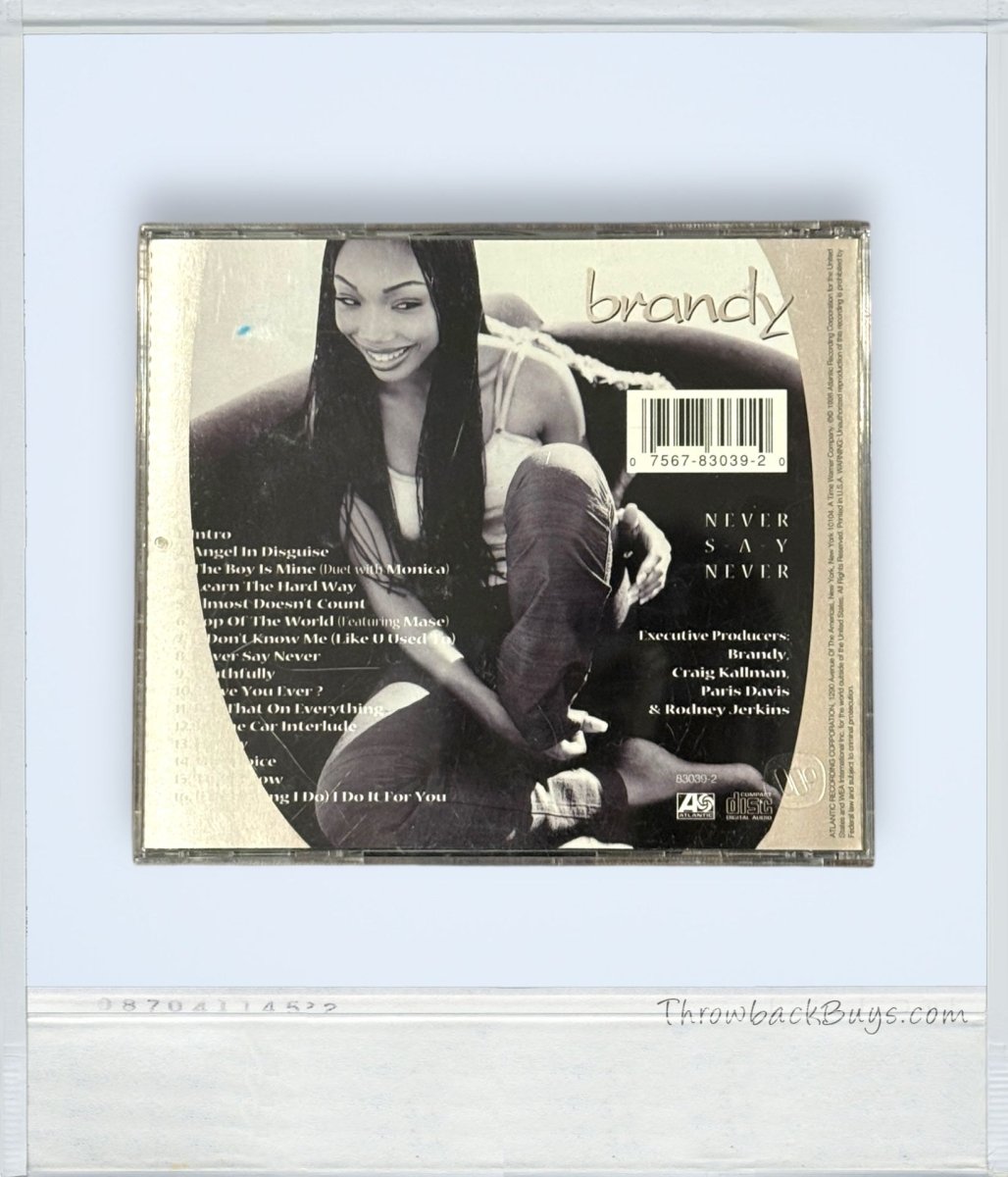 1998 - Brandy: Never Say Never CD - CDs - ThrowbackBuys - ThrowbackBuys