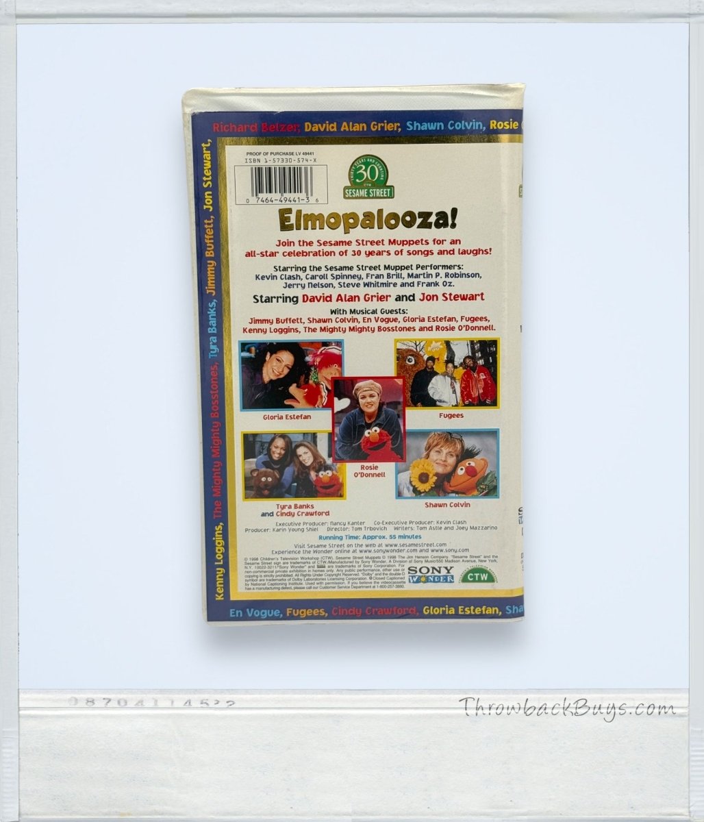 1998 - Elmopalooza! VHS - VHS - ThrowbackBuys - ThrowbackBuys