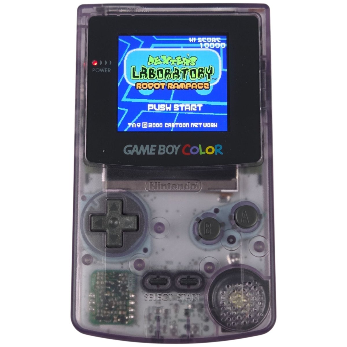 1998 - Game Boy Color: Atomic Purple (IPS Mod) + Case & Games - Handheld Consoles - ThrowbackBuys - A N E 1 Stop Shop