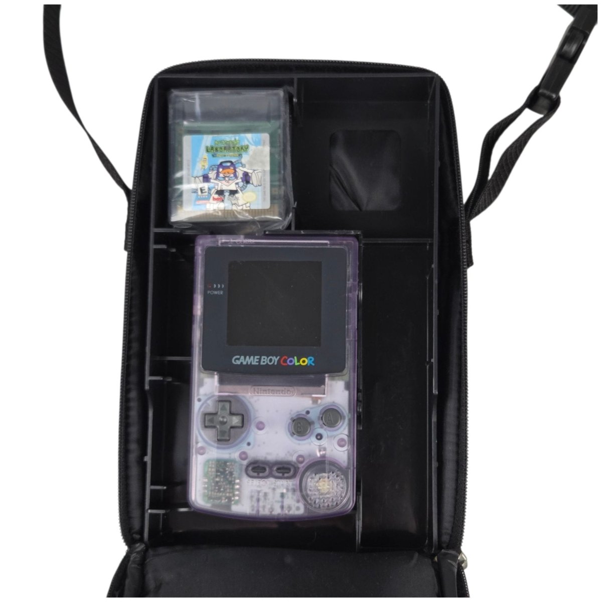 1998 - Game Boy Color: Atomic Purple (IPS Mod) + Case & Games - Handheld Consoles - ThrowbackBuys - A N E 1 Stop Shop