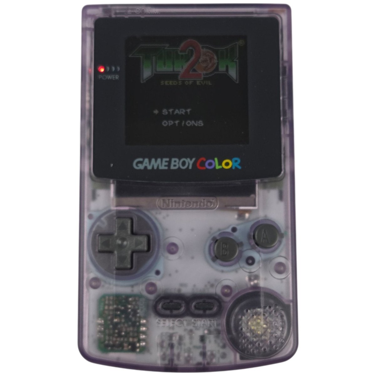 1998 - Game Boy Color: Atomic Purple (IPS Mod) + Case & Games - Handheld Consoles - ThrowbackBuys - A N E 1 Stop Shop