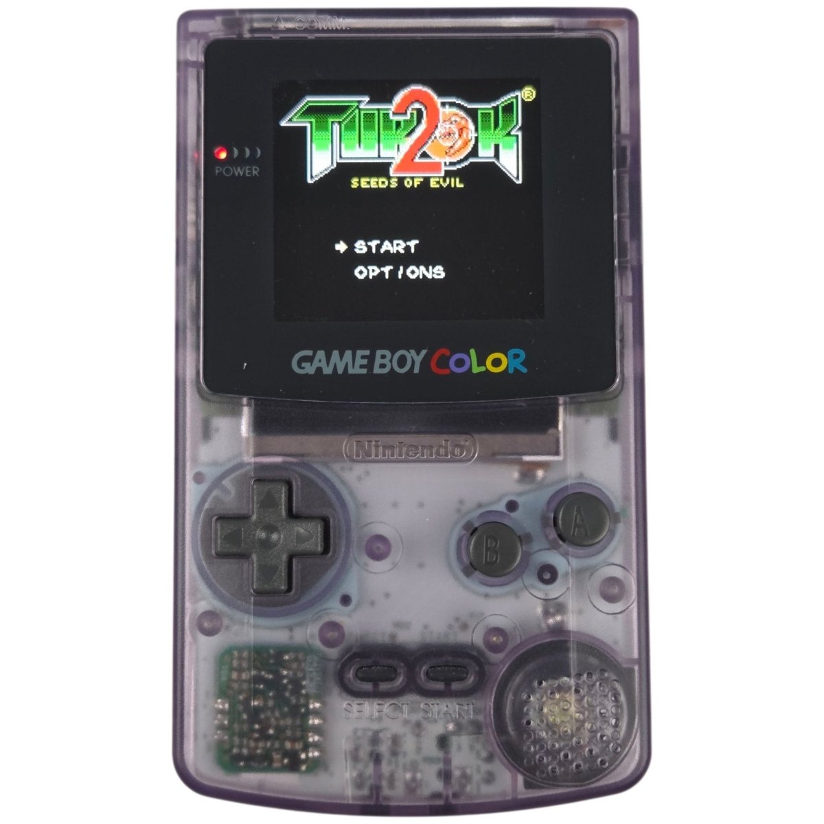 1998 - Game Boy Color: Atomic Purple (IPS Mod) + Case & Games - Handheld Consoles - ThrowbackBuys - A N E 1 Stop Shop