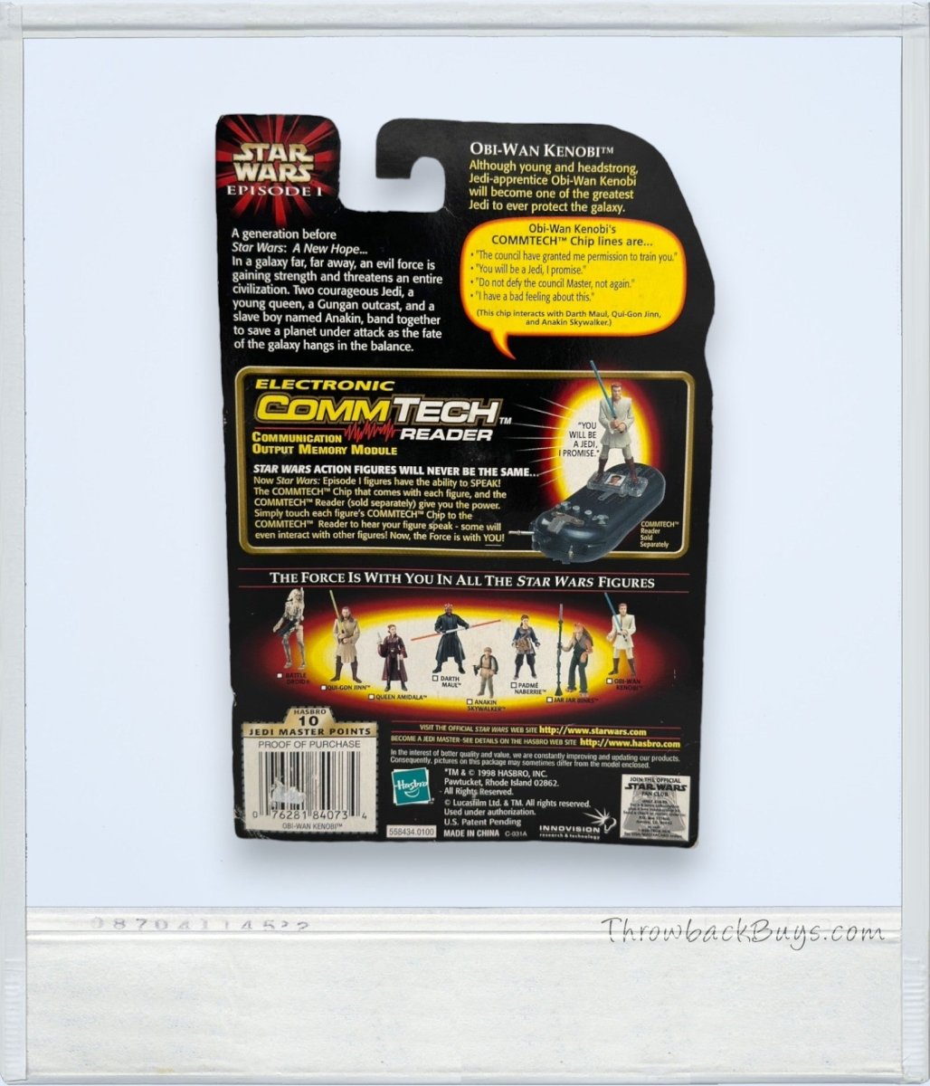 1998 - Hasbro Star Wars Episode 1: Obi - Wan Kenobi (Jedi Duel) w/Lightsaber - Action Figures & Collectibles - ThrowbackBuys - ThrowbackBuys