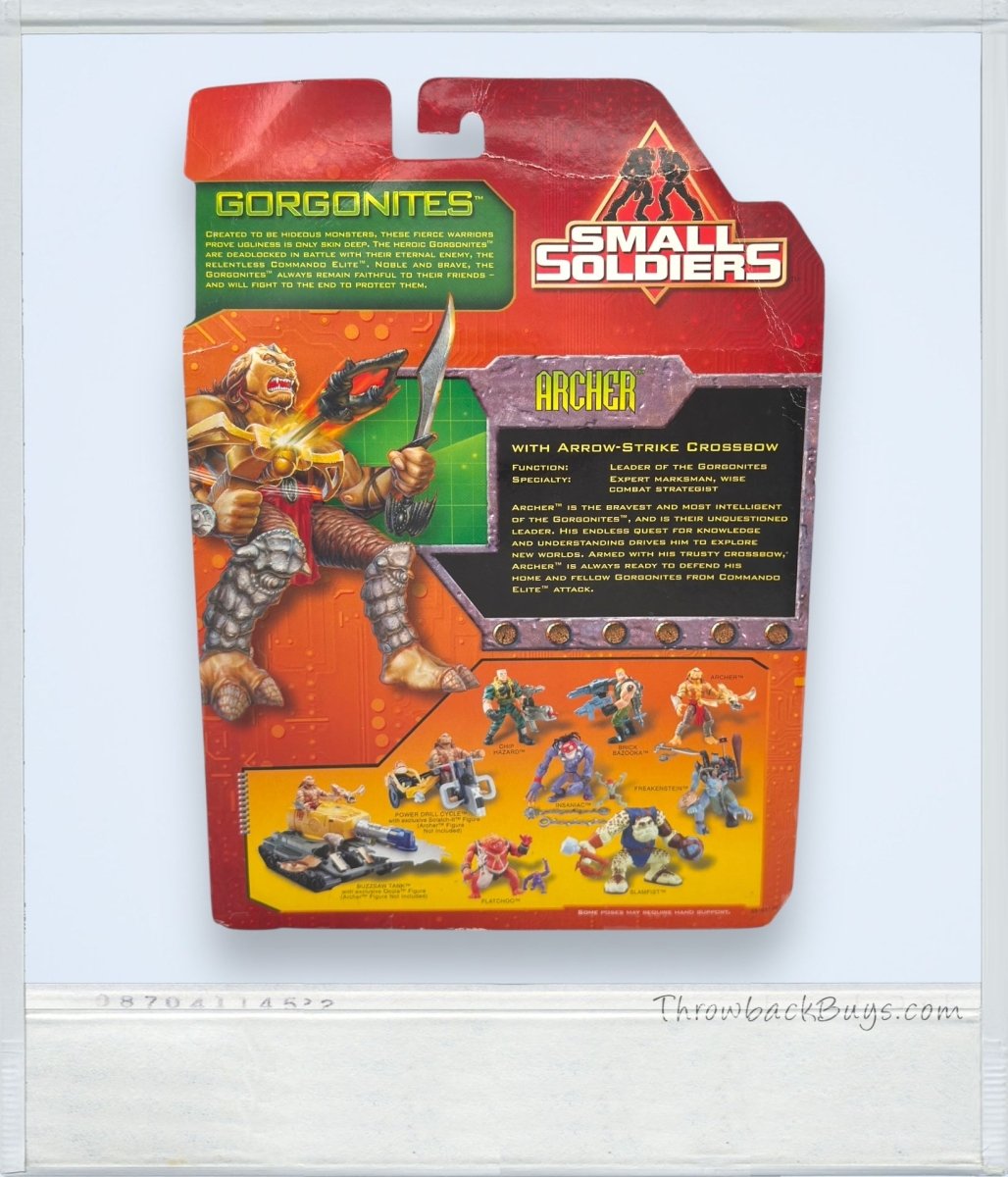 1998 - Kenner Small Soldiers ARCHER Gorgonite Action Figure - RARE - Collectible Toys - ThrowbackBuys - ThrowbackBuys