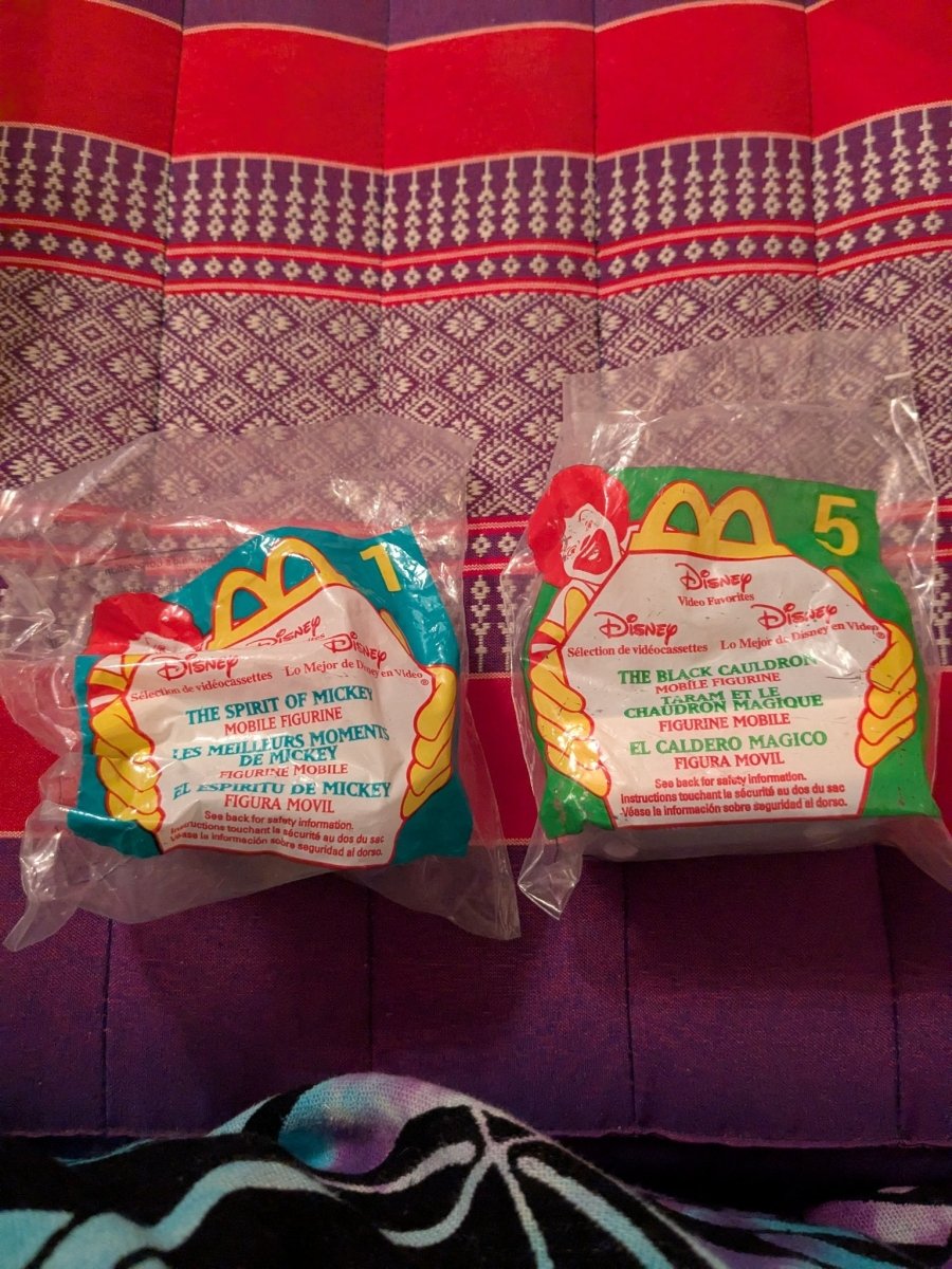 1998 McDonald's Happy Meal Toy Sealed Disney Video Favorites VHS The Spirit of Mickey 1 & The Black Cauldron 5 - Collectible Toys - ThrowbackBuys - Furby Queen