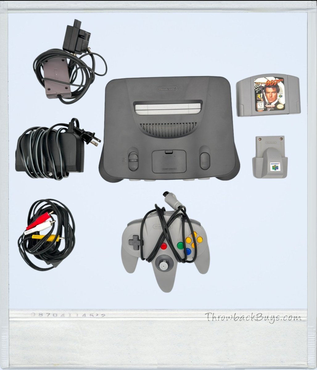 1998 - Nintendo 64 x GoldenEye Bundle IN BOX w/Controller & Rumble Pak - RARE - Home Game Consoles - ThrowbackBuys - ThrowbackBuys