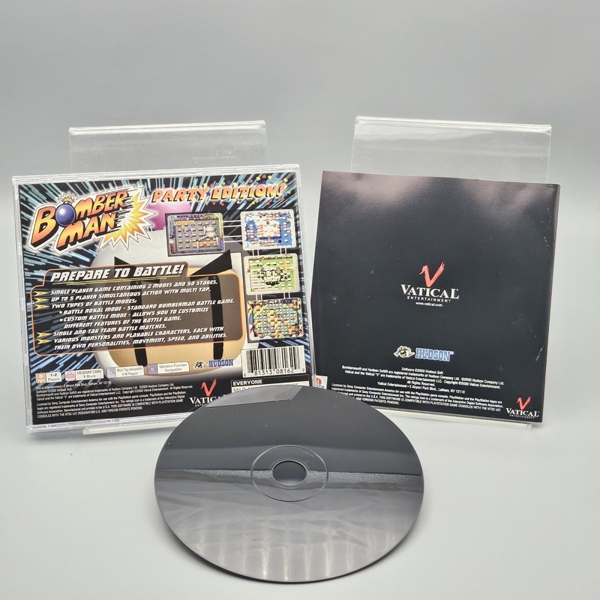1998 – PlayStation 1: Bomberman Party Edition - Video Games - ThrowbackBuys - Pinnaclecollectibles