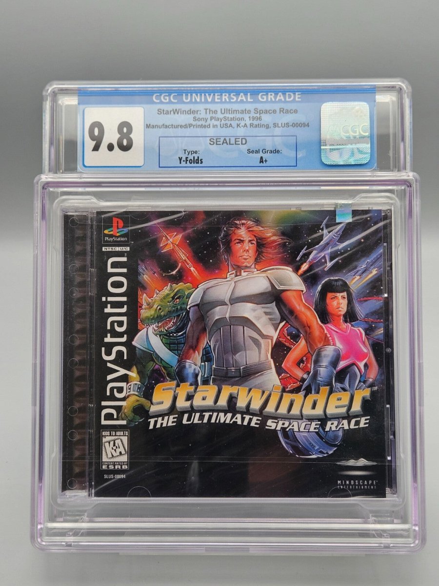 1998 – PlayStation 1: Starwinder The Ultimate Space Race CGC 9.8 Sealed Graded - Video Games - ThrowbackBuys - Pinnaclecollectibles