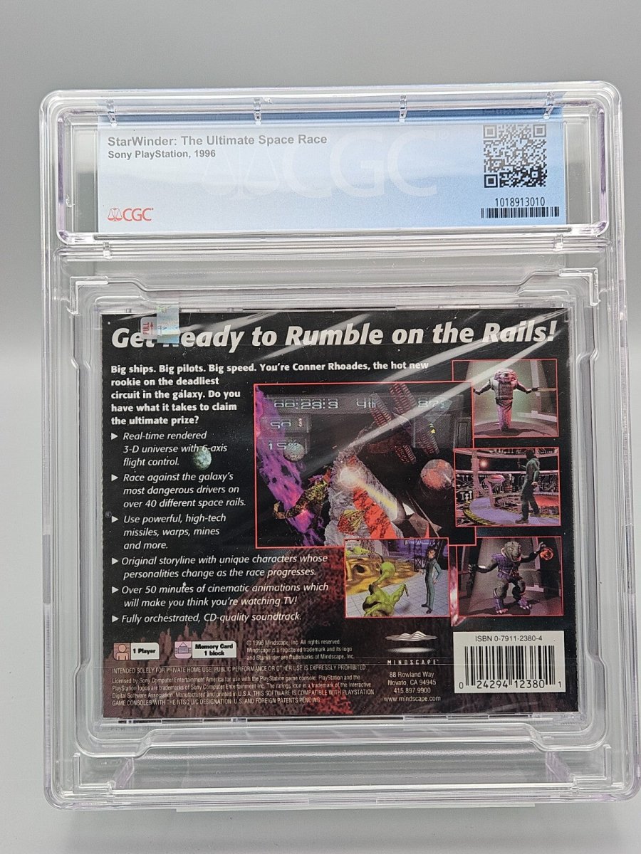 1998 – PlayStation 1: Starwinder The Ultimate Space Race CGC 9.8 Sealed Graded - Video Games - ThrowbackBuys - Pinnaclecollectibles