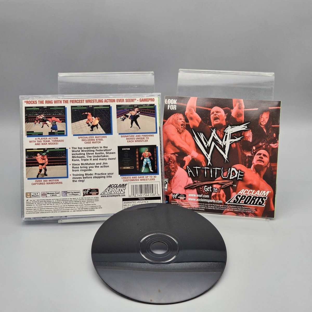 1998 – PlayStation 1: WWF War Zone - Video Games - ThrowbackBuys - Pinnaclecollectibles