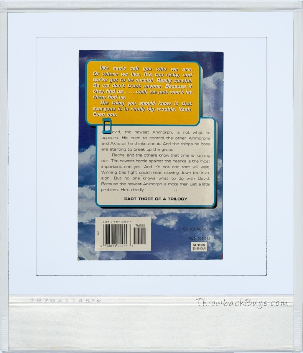 1998 - Scholastic's Animorphs: The Solution by K.A. Applegate - Books - ThrowbackBuys - ThrowbackBuys