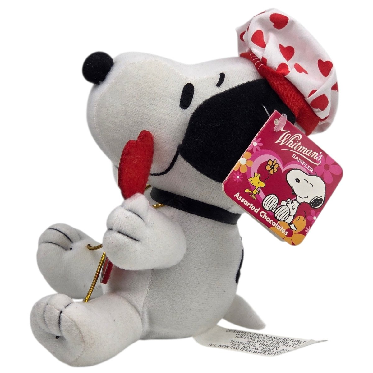 1998 - Whitman's Peanuts Snoopy Chef "Bon Appetit" Valentine's Day 6.5" Plush - Plushies - ThrowbackBuys - A N E 1 Stop Shop
