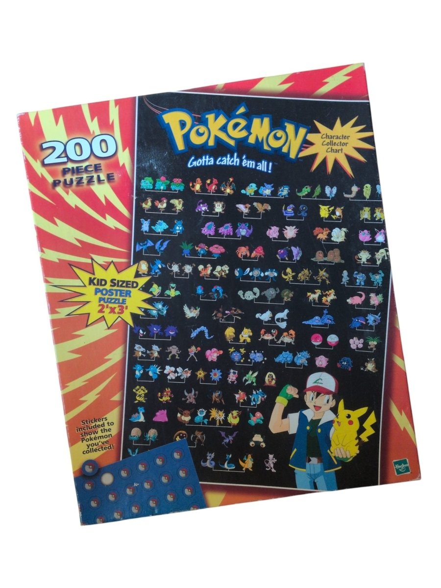 1999 200 Piece Pokémon Puzzle - Puzzles - ThrowbackBuys -Shiznit