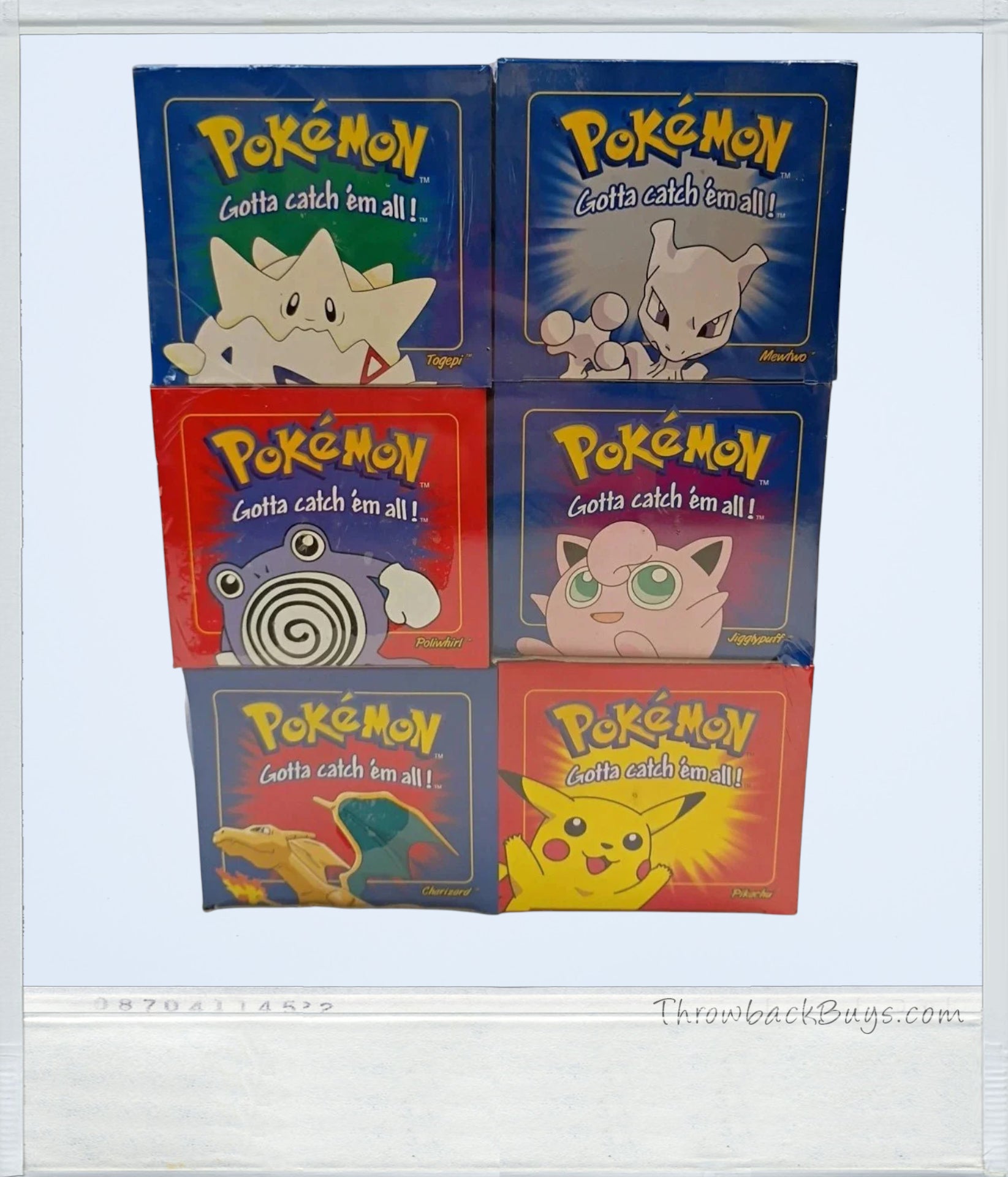 1999 - Burger King LE Pokemon 23K Gold Plated Complete SEALED Set of Six - RARE