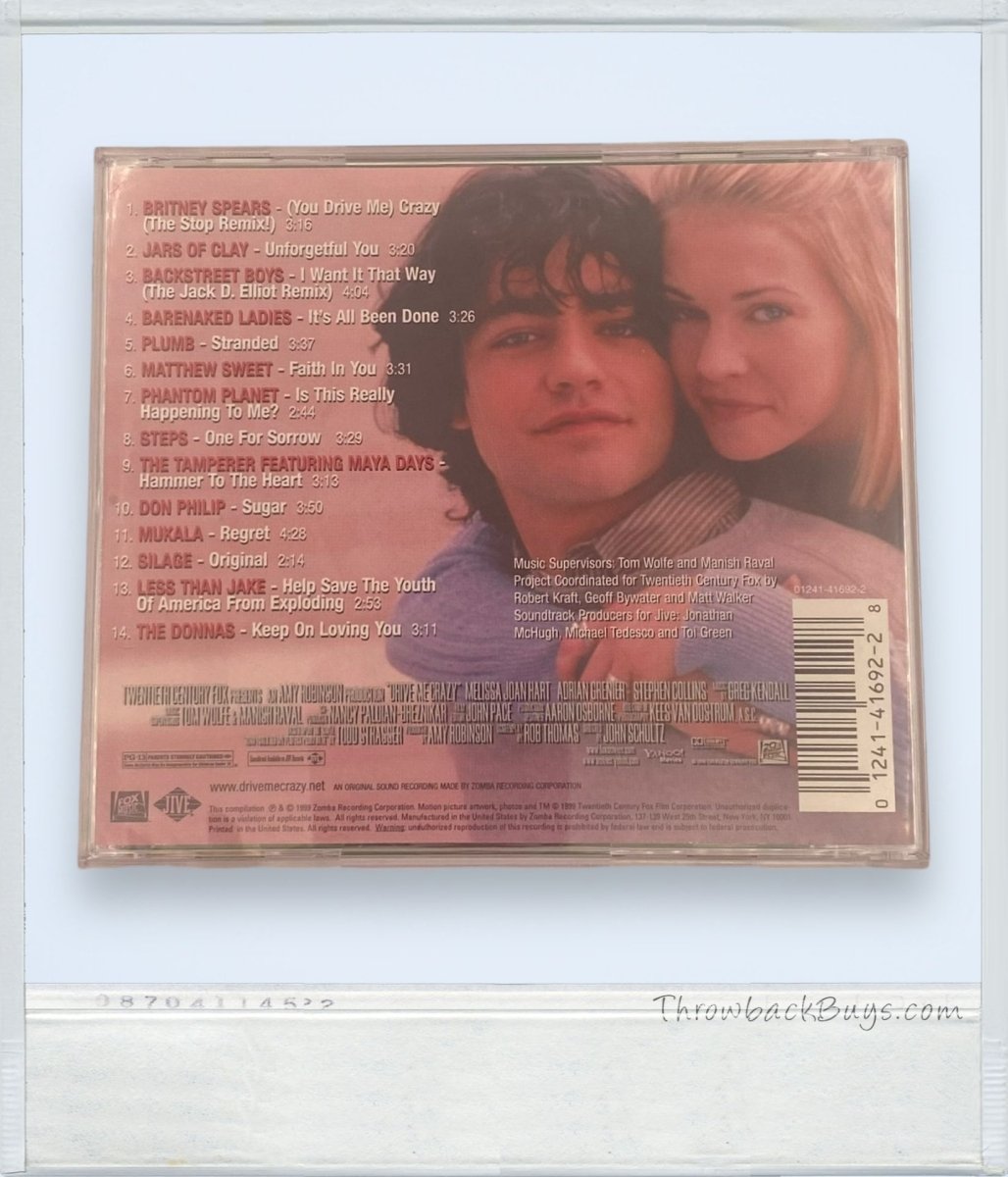 1999 - Drive Me Crazy Original Motion Picture Soundtrack CD - CDs - ThrowbackBuys - ThrowbackBuys