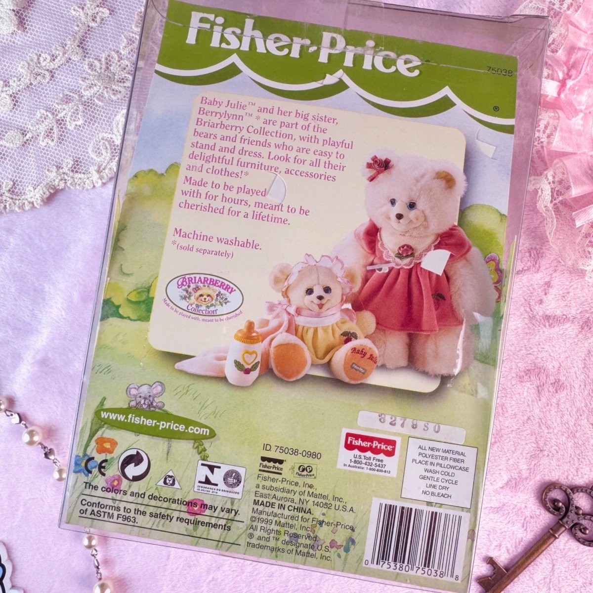 1999 Fisher Price BriarBerry Bears - Baby Julie - Plushies - ThrowbackBuys - Starbunnyvintage