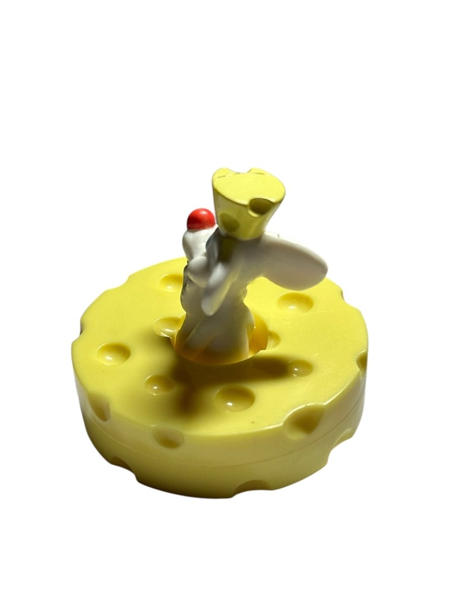 1999 – Hardee’s Pinky and the Brain Spinning Cheese Top – Pinky Figure - Action Figures & Collectibles - ThrowbackBuys - Abunnysvintageco