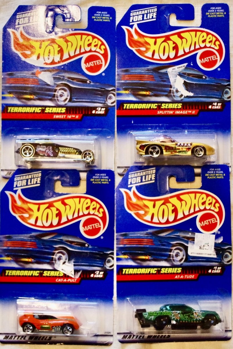 1999 Hot Wheels Terrific Series. Set of 4 - Collectible Toys - ThrowbackBuys - Our Time Warp