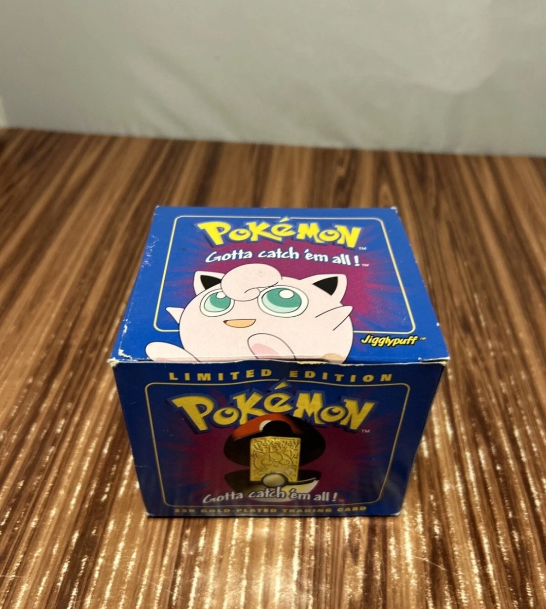 1999 JIGGLYPUFF Nintendo Pokemon 23K Gold Plated Trading Card #39 Pokeball New 1999 JIGGLYPUFF Nintendo Pokemon 23K Gold Plated Trading Card #39 Pokeball New