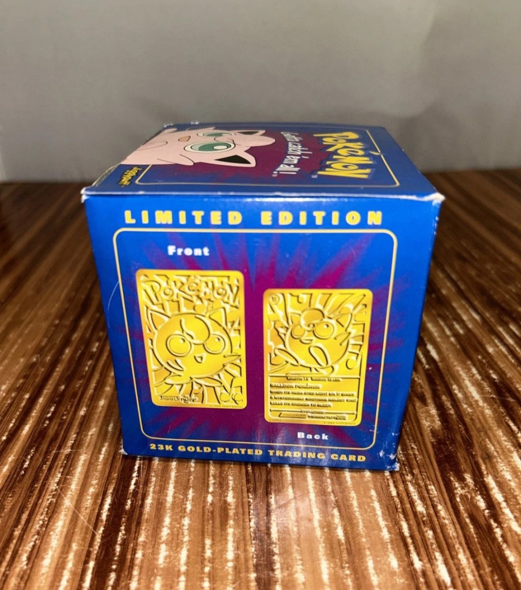 pokemon jigglypuff 23k gold-plated trading card by burger king Pokemon Toys - Burger King Gold-Plated Trading Card
