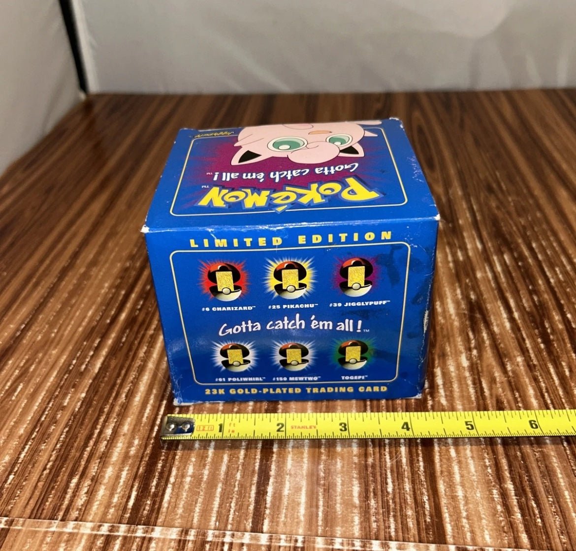 limited edition pokemon 23k gold plated trading card jigglypuff 1999 JIGGLYPUFF Nintendo Pokemon 23K Gold Plated Trading Card #39 Pokeball New