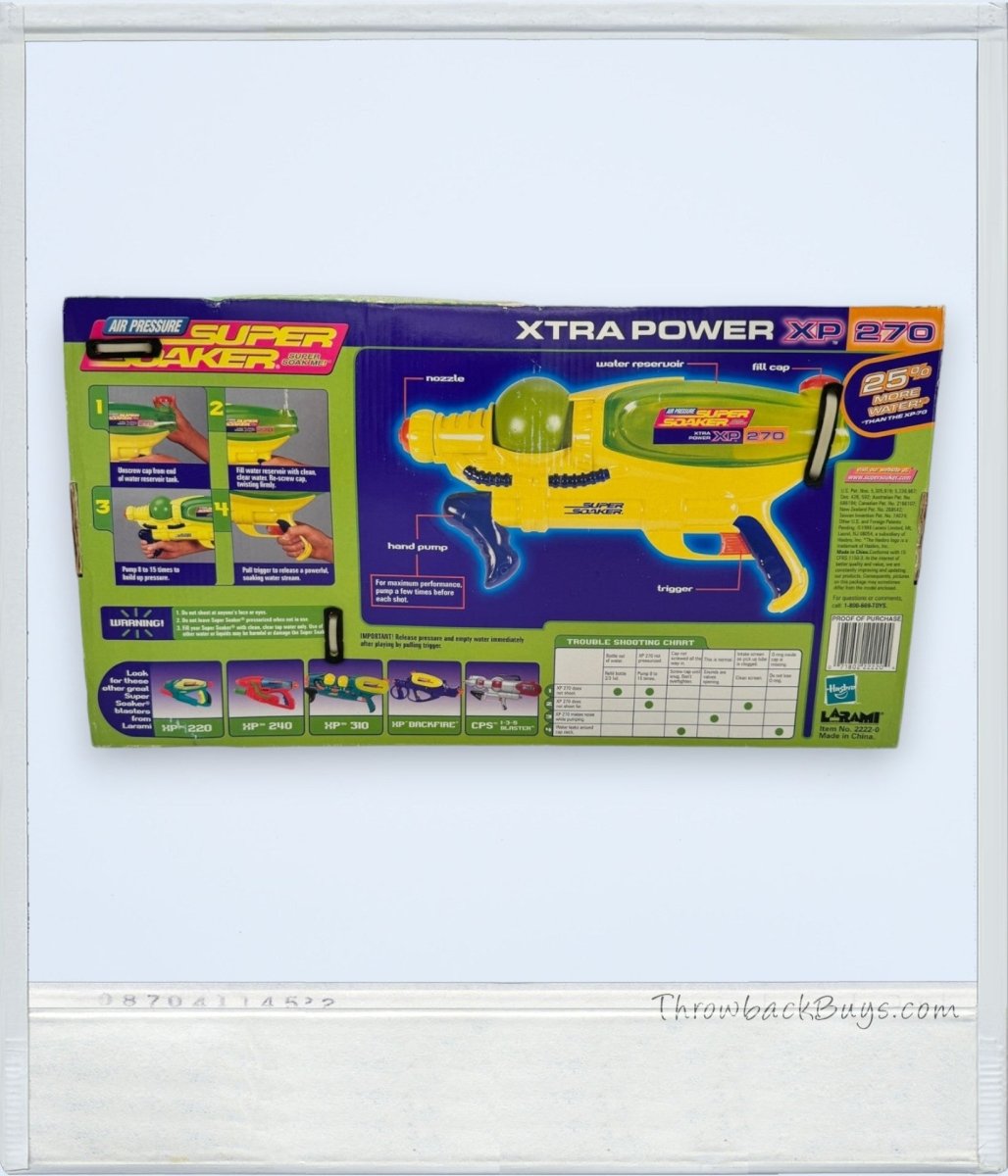 1999 - Larami Super Soaker XP270 - RARE - Water Toys - ThrowbackBuys - ThrowbackBuys