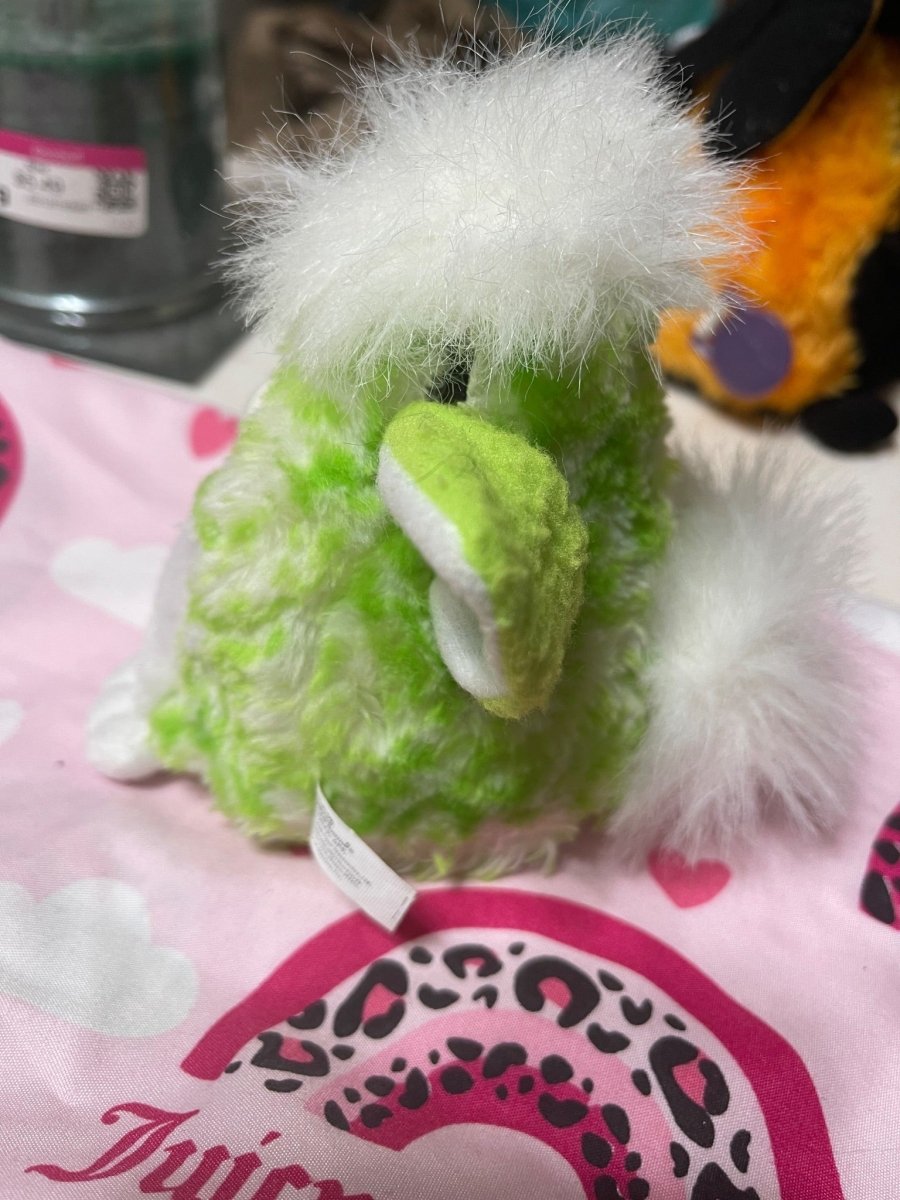 1999 Lime Green Furby Baby Rare Vintage Electronic Toy Hasbro Tiger Electronics Works - Collectible Toys - ThrowbackBuys -Furby Queen