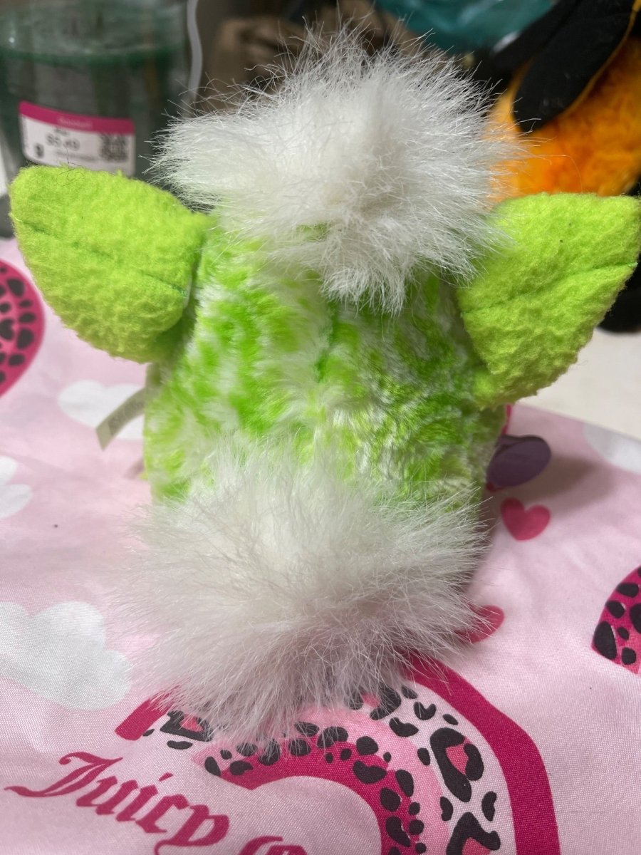 1999 Lime Green Furby Baby Rare Vintage Electronic Toy Hasbro Tiger Electronics Works - Collectible Toys - ThrowbackBuys -Furby Queen