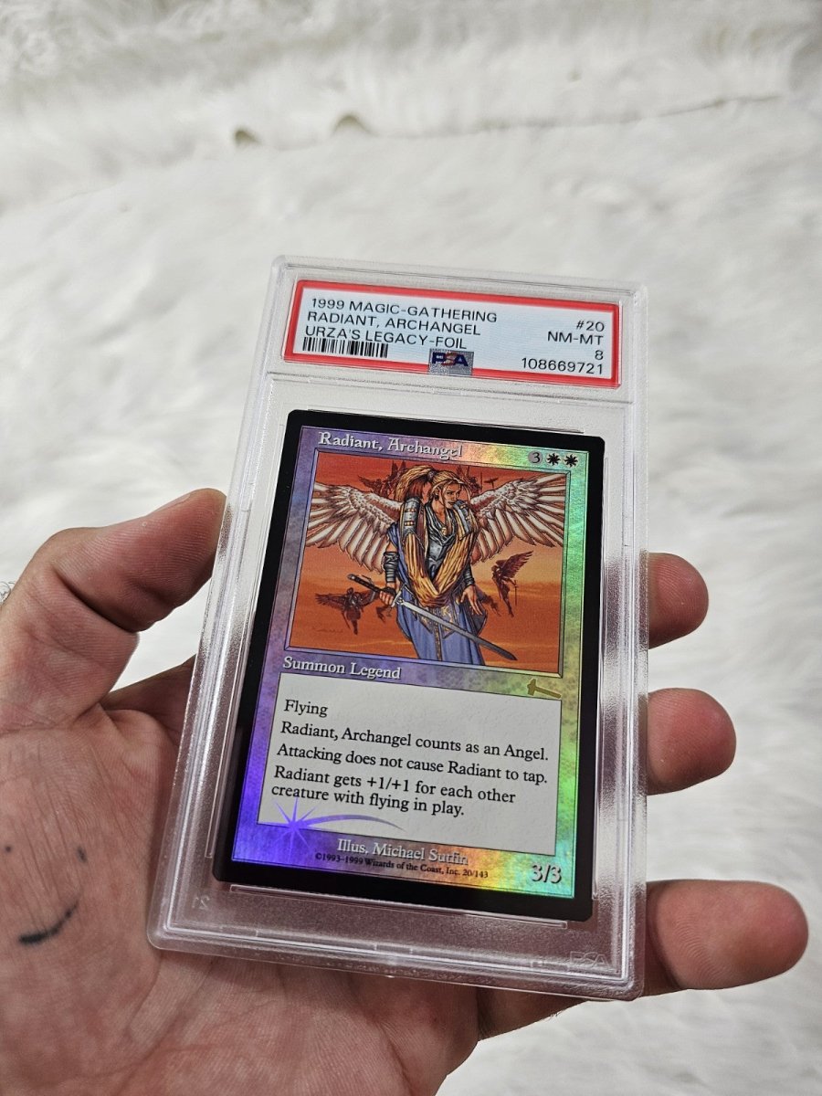 1999 - Magic The Gathering: Urza's Legacy - Radiant Archangel FOIL - PSA 8 - Trading Cards - ThrowbackBuys - The Thrifty Gypsyy Shop