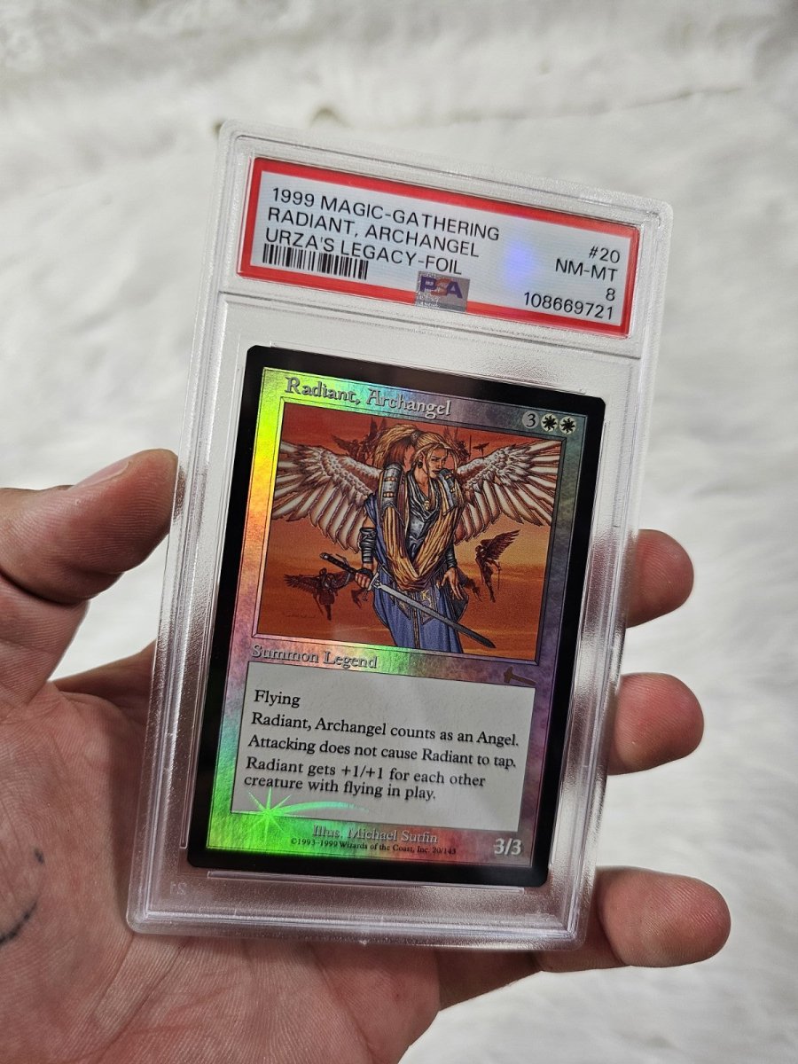 1999 - Magic The Gathering: Urza's Legacy - Radiant Archangel FOIL - PSA 8 - Trading Cards - ThrowbackBuys - The Thrifty Gypsyy Shop