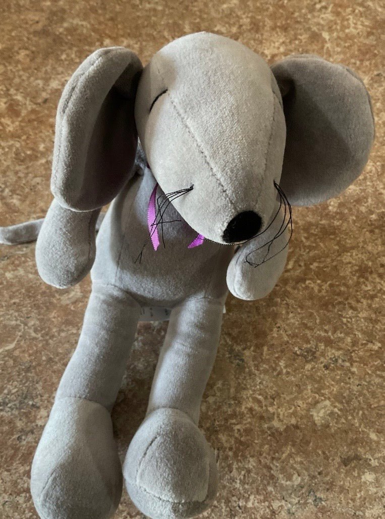 1999 Manhattan Toy Company Gray Mona Mouse Rat Plush With Tags - Plushies - ThrowbackBuys -Just_in_collections