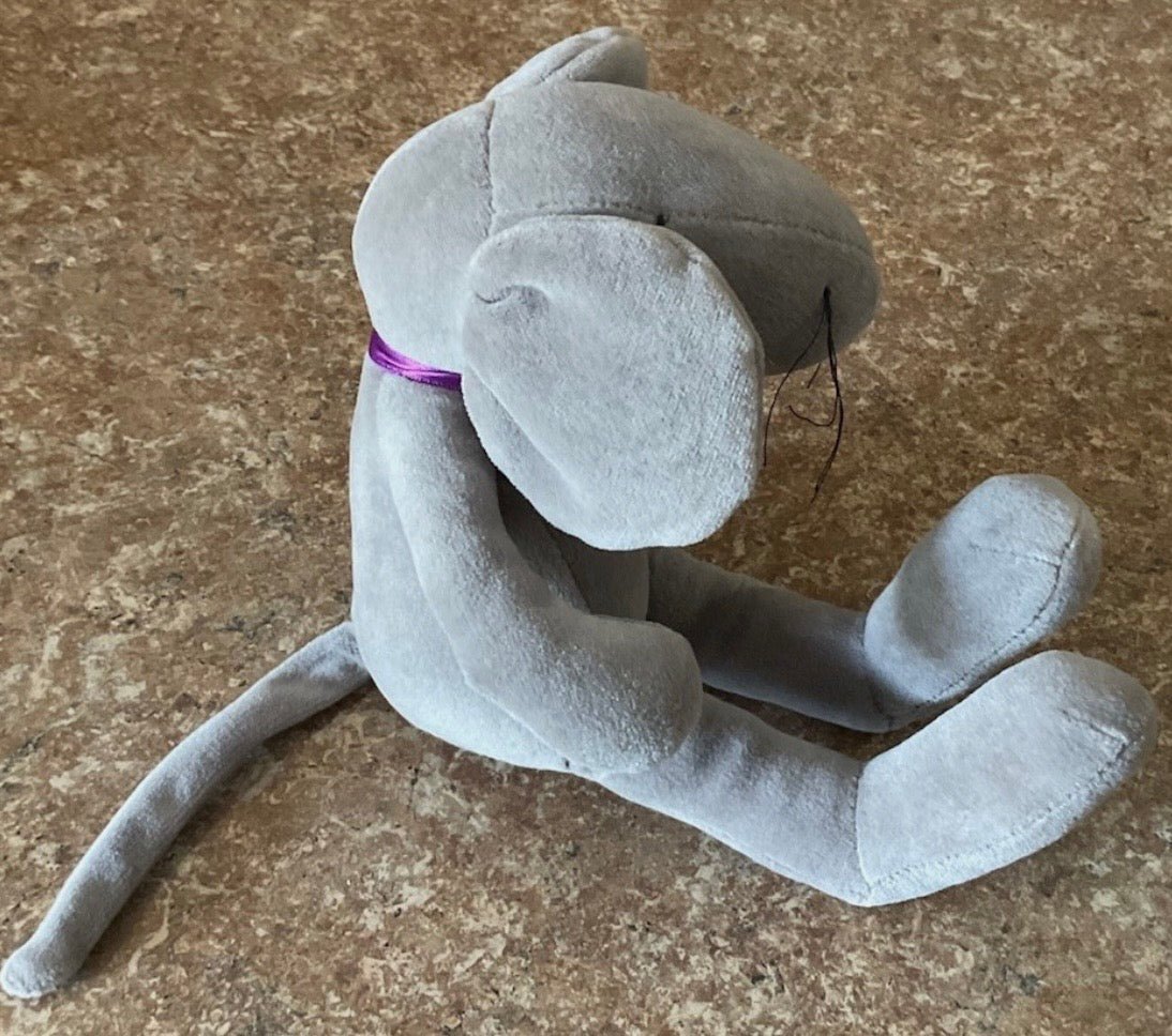 1999 Manhattan Toy Company Gray Mona Mouse Rat Plush With Tags - Plushies - ThrowbackBuys -Just_in_collections