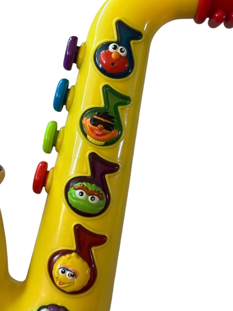 1999 – Mattel: Sesame Street Musical Cookie Monster Saxophone - Collectible Toys - ThrowbackBuys - Abunnysvintageco